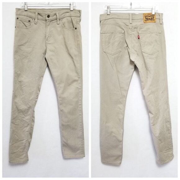 Men's Levi's 511 Jeans Khaki Size W31 l32 Casual Smart Preppy Streetwear - Picture 1 of 7